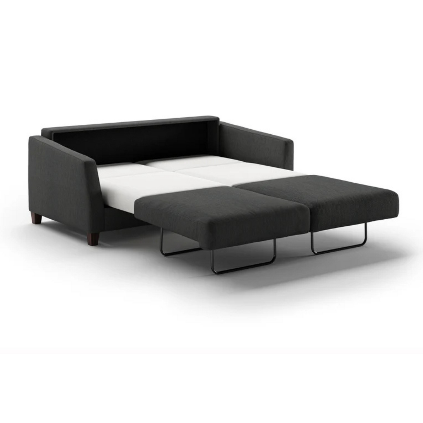 Luonto Monika Fabric Queen Sleeper Sofa With Wood or Chrome Legs