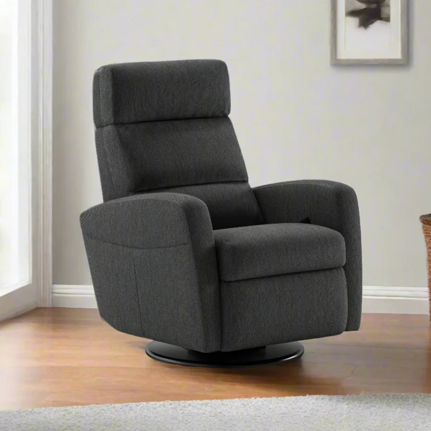 Luonto Sloped Fabric Power And Manual Recliner Chair