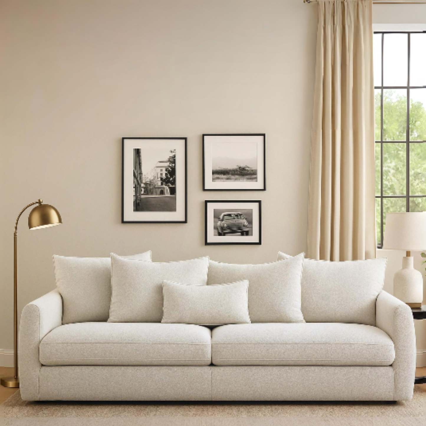 Luonto Winslow Stationary Fabric Sofa-Comfortdesign