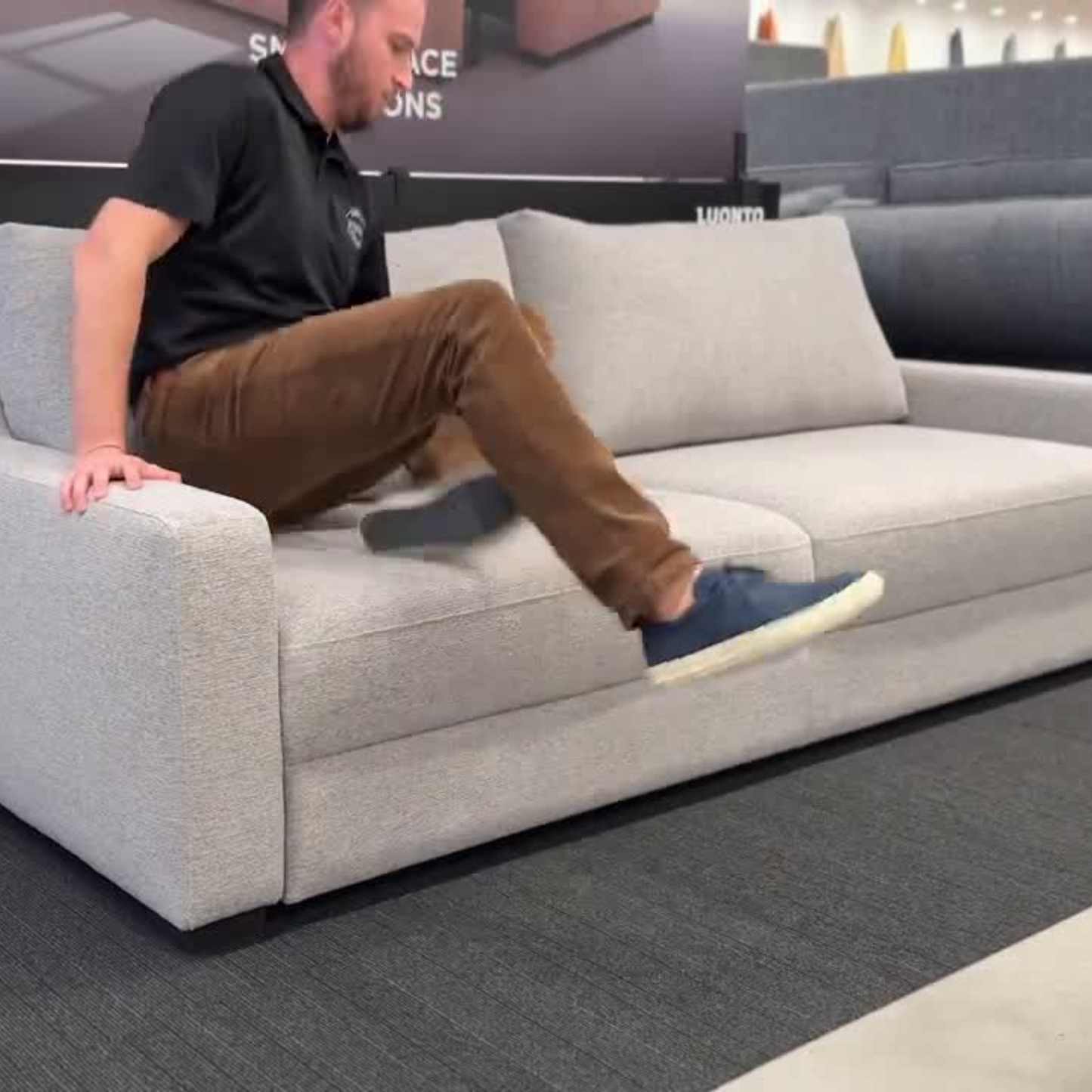 Luonto Meri Fabric Queen Sleeper with Easy Deluxe Mechanism