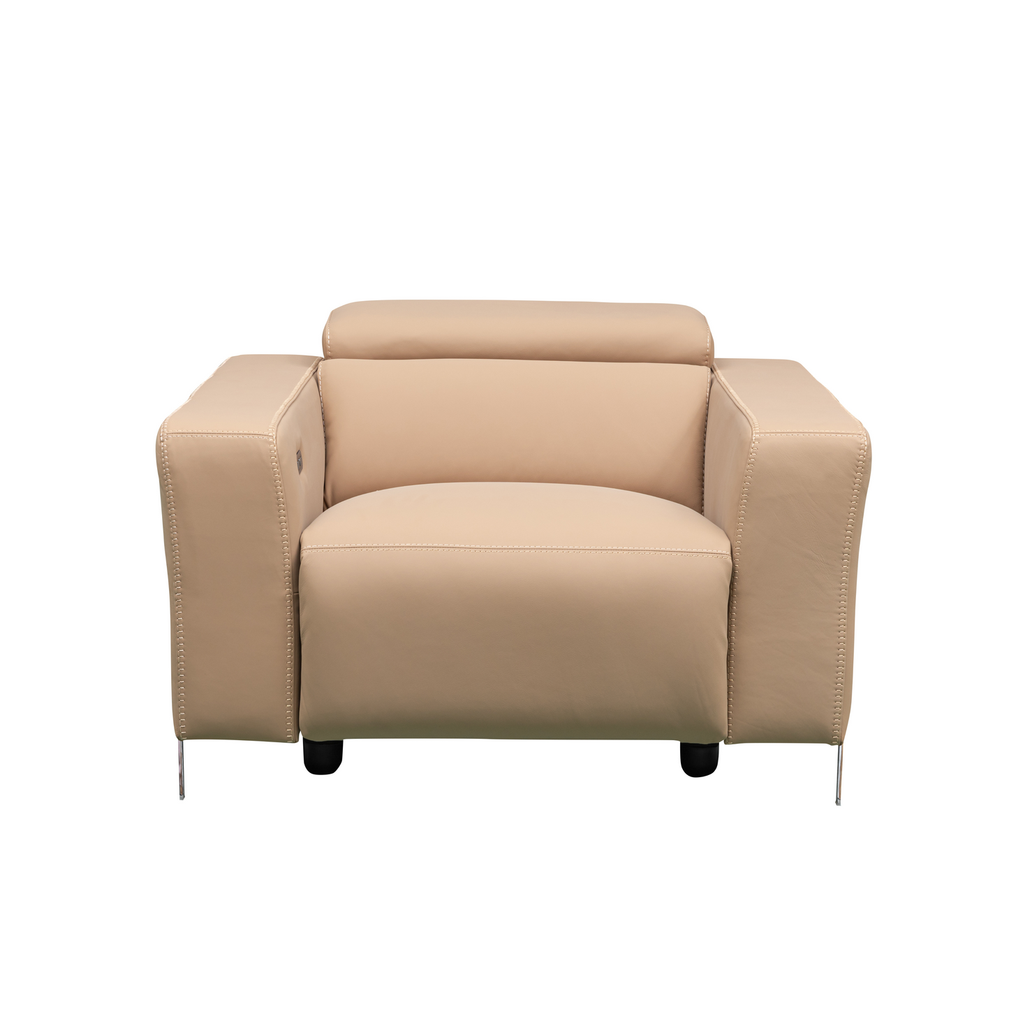Prestigio 3-Seater Leather Power USB Reclining Sofa in Italian Design