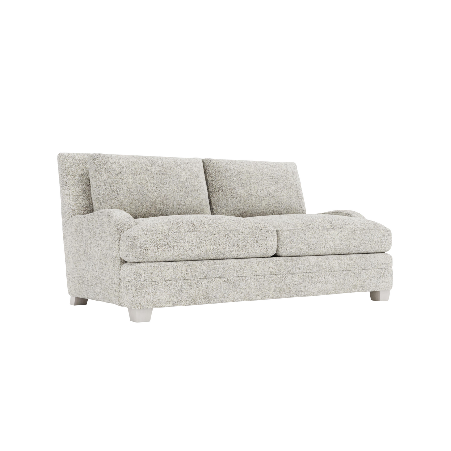 Bernhardt Rollins Fabric Loveseat with 2 Accent Pillows