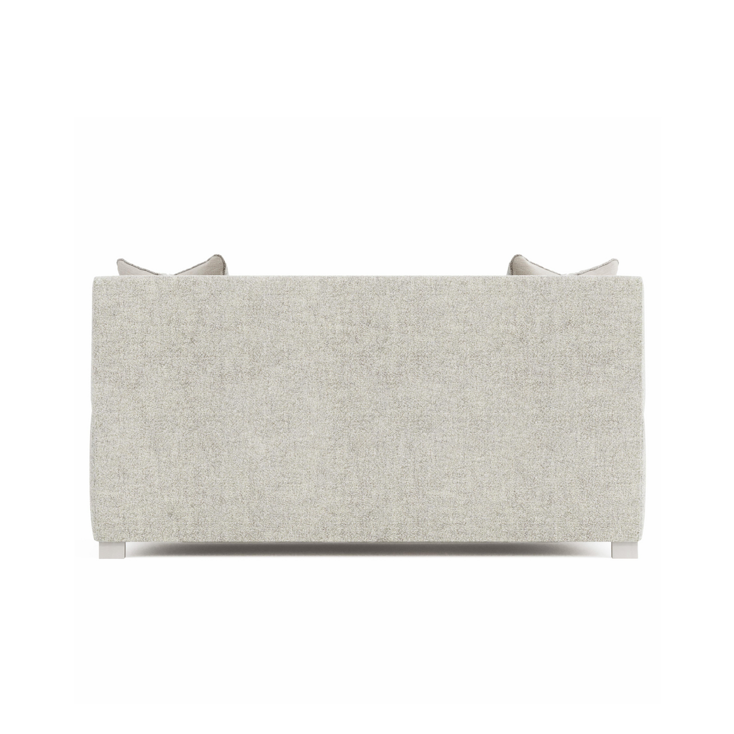 Back View of Bernhardt Rollins Fabric Loveseat with 2 Accent Pillows