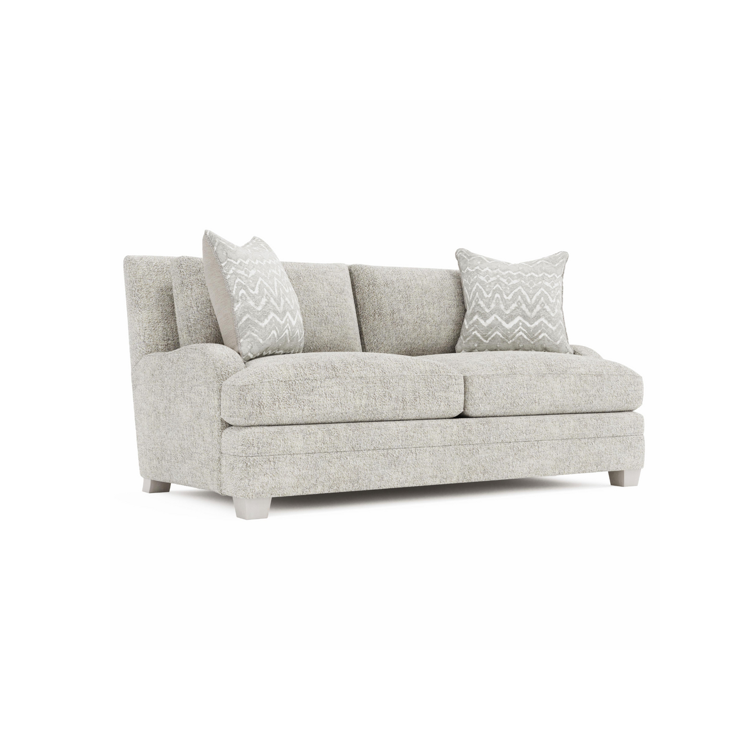 Bernhardt Rollins Fabric Loveseat with 2 Accent Pillows