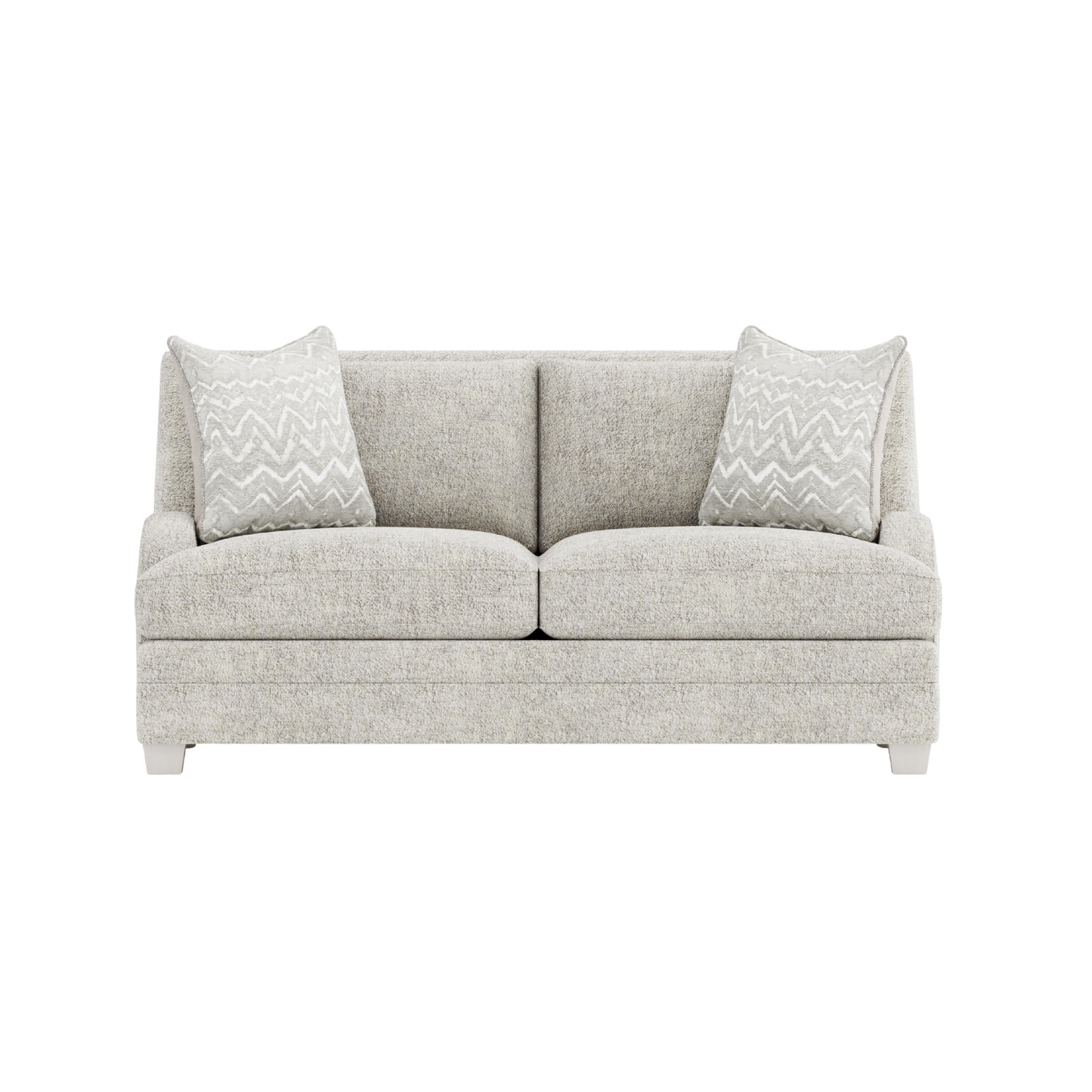 Bernhardt Rollins Fabric Loveseat with 2 Accent Pillows