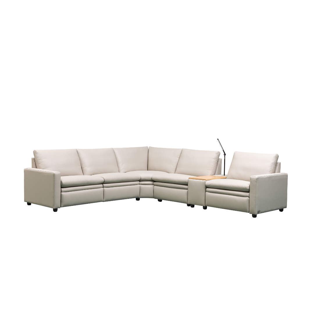Klaussner Roma 6-Seater Power Reclining Sectional Sofa-Comfort Furniture