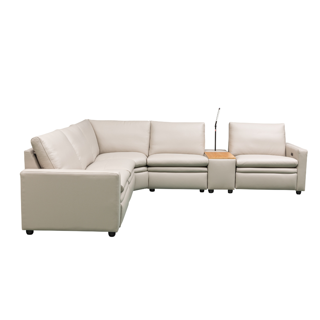 Klaussner Roma 6-Seater Power Reclining Sectional Sofa-Comfort Furniture