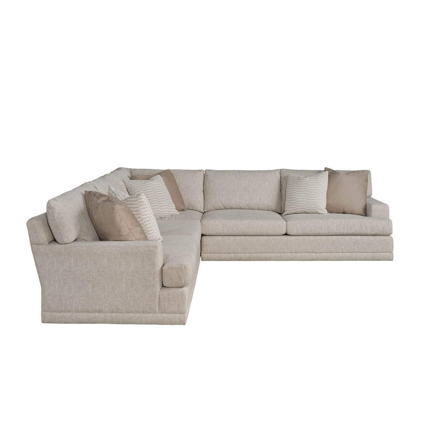 Universal Modular Hadlee Loveseat Sectional Sofa in Beige