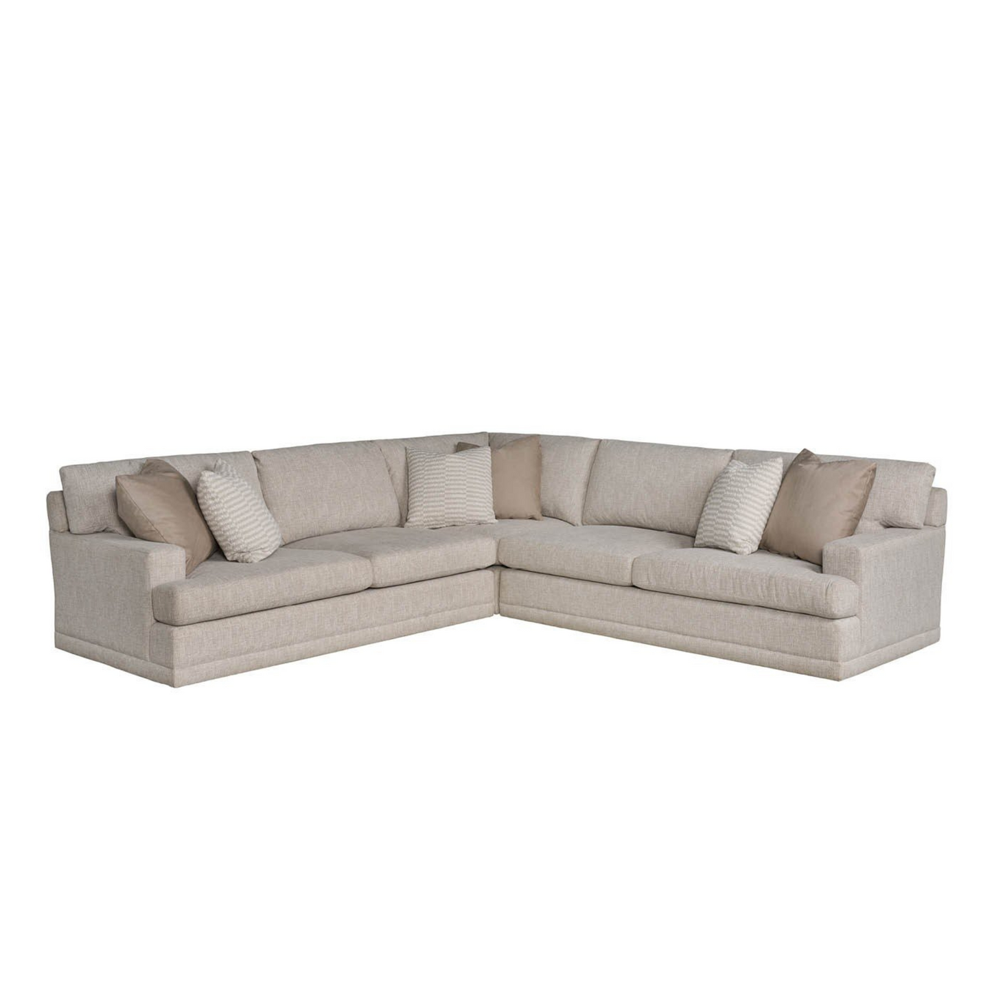 Universal Modular Hadlee Loveseat Sectional Sofa in Beige