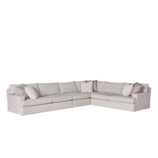 Universal Modular Hadlee Loveseat Sectional Sofa in Beige