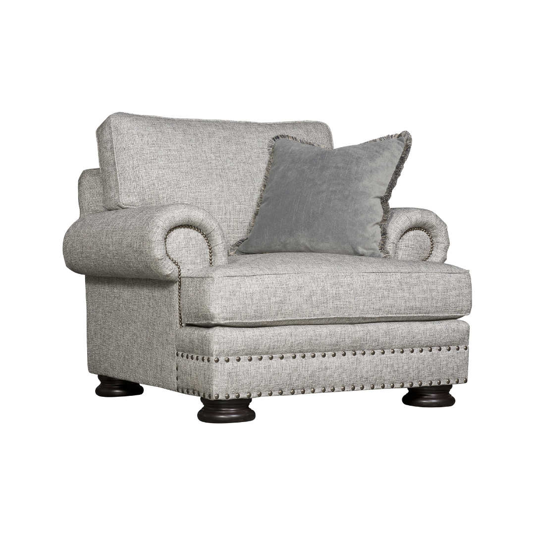 Bernhardt Foster Fabric Chair with Spring Down Cushion-Comfort Furniture