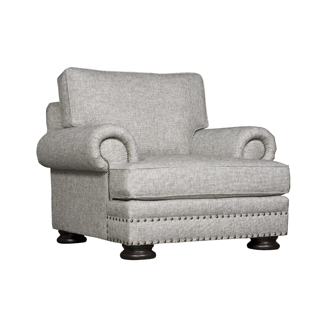 Bernhardt Foster Fabric Chair with Spring Down Cushion-Comfort Furniture