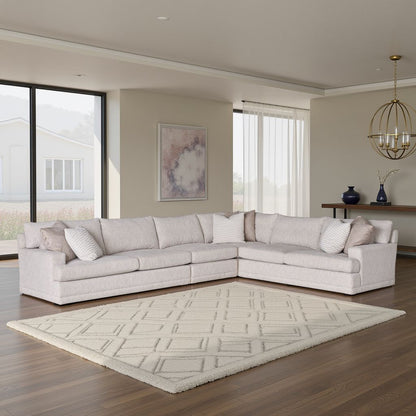 Universal Modular Hadlee Loveseat Sectional Sofa in Beige