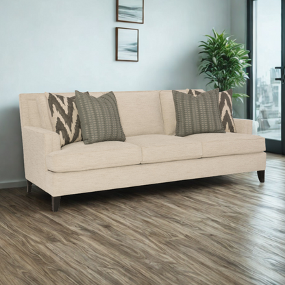 Bernhardt Addison Cream Fabric 3-Seater Sofa