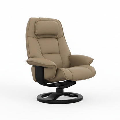 Fjords Admiral R Swivel Recliner Chair with Foot Stool