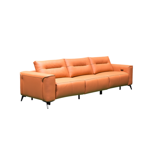 Klaussner Alessandro 3 Seater Leather Power Recliner Sofa-Comfortfurniture