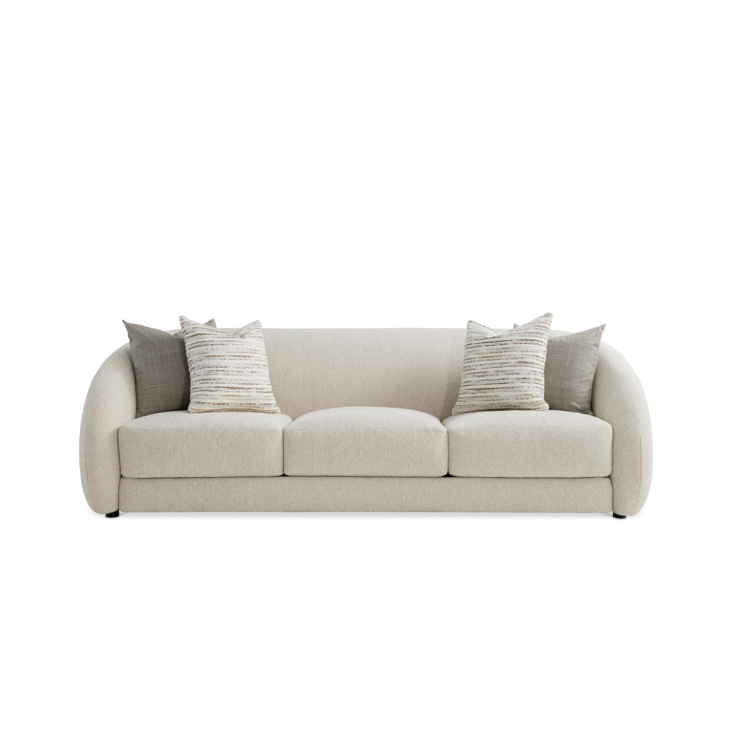 Bernhardt Living Austen Beige Tan Fabric 3-Seater Sofa