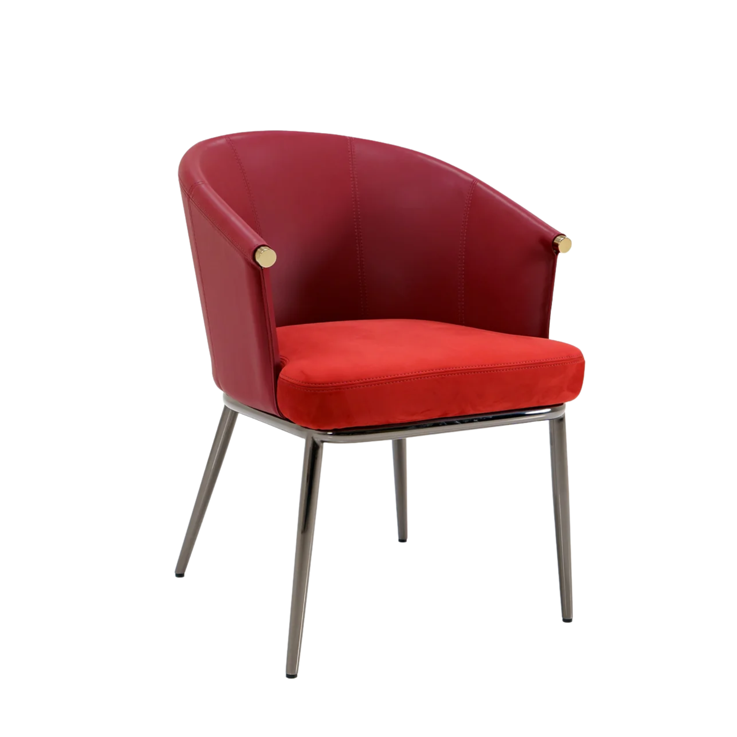 Klaussner Autentico Luxe Red Leather Dining Chair
