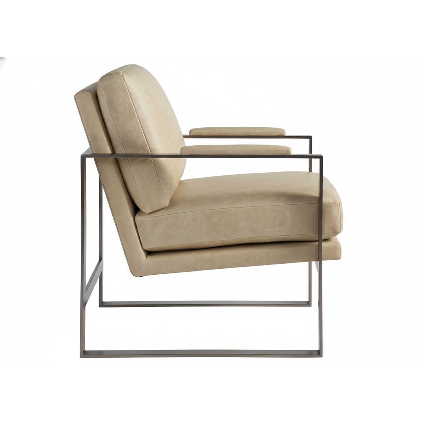 Universal Leather Light Brown Avaline Corbin Accent Chair