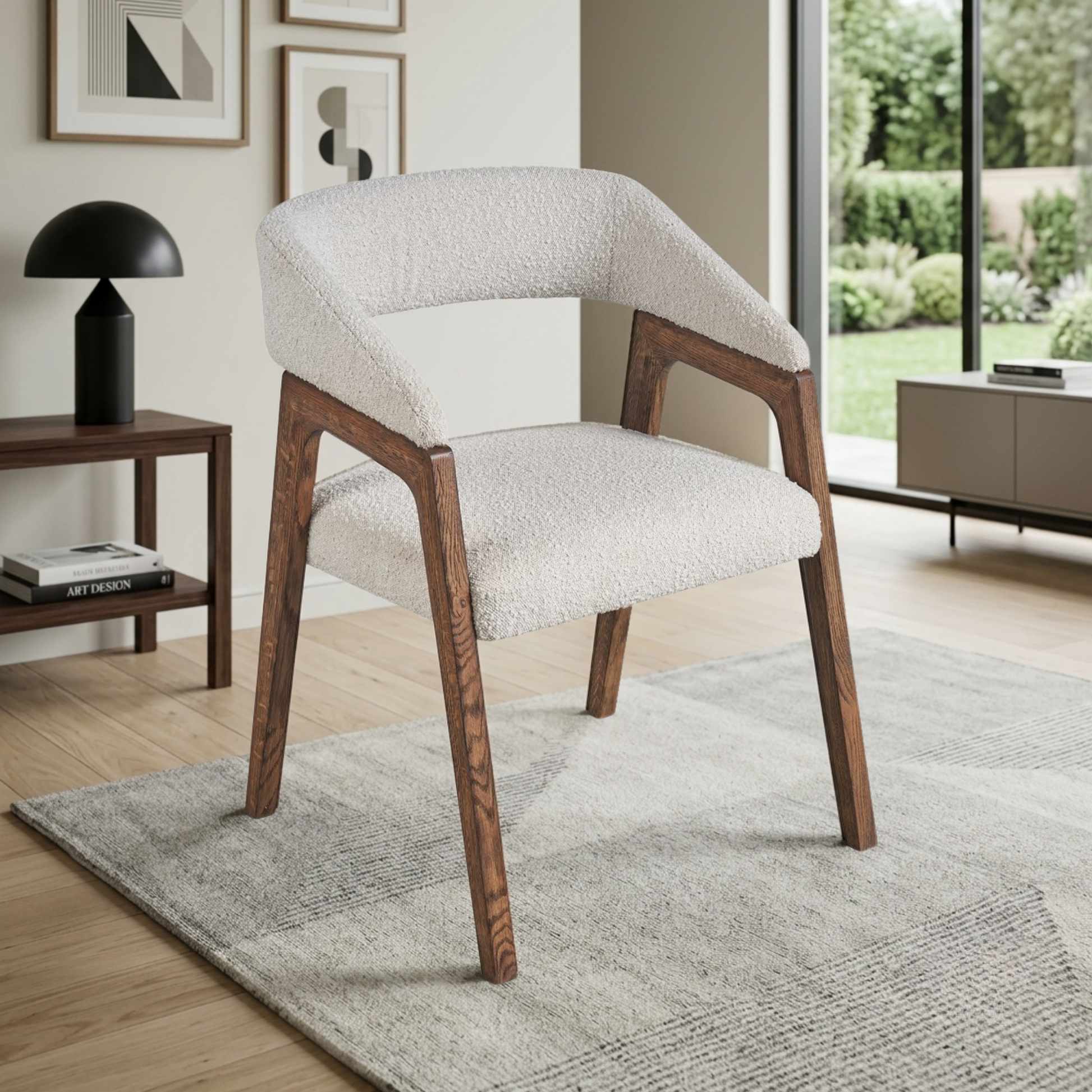 Universal Furniture Barrel Back Upholstered Dining Chair-Comfort Design Furniture