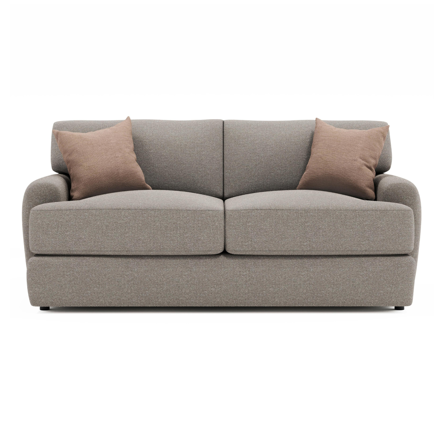 Bernhardt Cameron Fabric Loveseat With Oversized Roll Arms