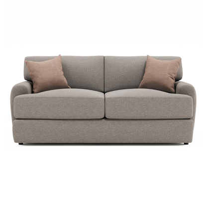 Bernhardt Cameron Fabric Loveseat With Oversized Roll Arms