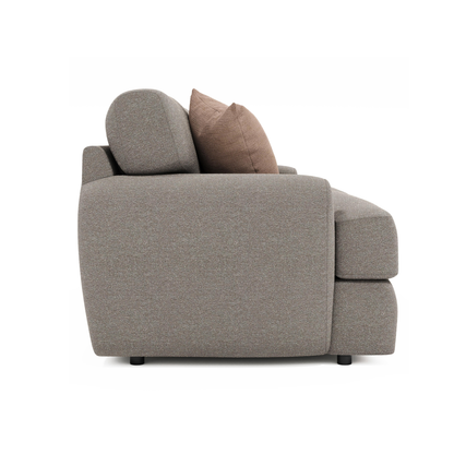 Bernhardt Cameron Fabric Loveseat With Oversized Roll Arms