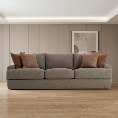 Bernhardt Cameron Fabric Sofa With Oversized Roll Arms