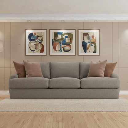 Bernhardt Cameron Fabric Sofa With Oversized Roll Arms