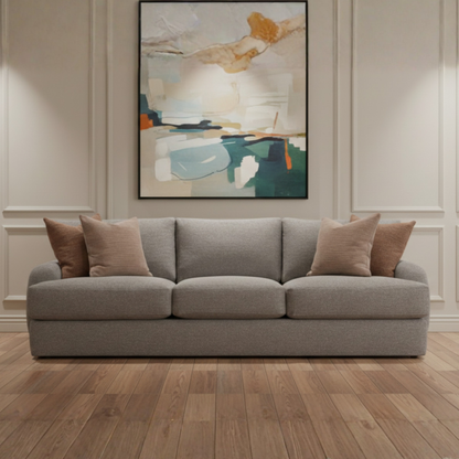 Bernhardt Cameron Fabric Sofa With Oversized Roll Arms