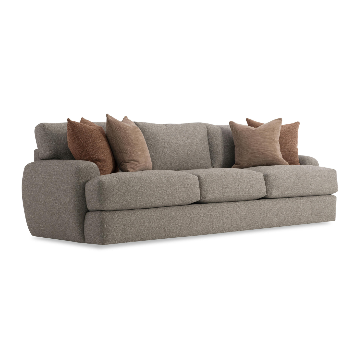 Bernhardt Cameron Fabric Sofa With Oversized Roll Arms