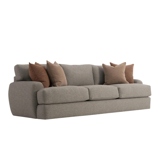 Bernhardt Cameron Fabric Sofa With Oversized Roll Arms