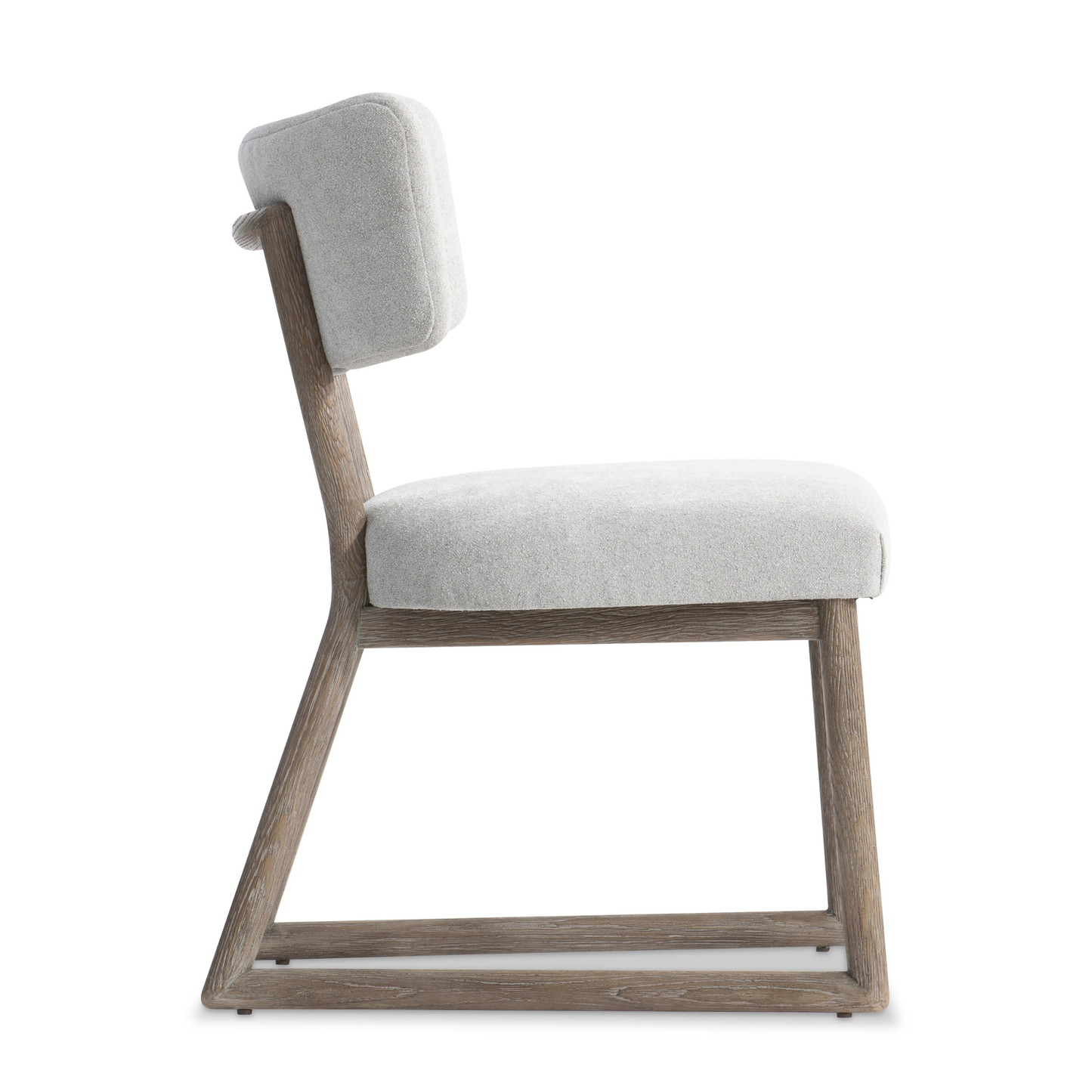 Bernhardt Casa Paros Chair with Geometric Wood Frame & Curved Back