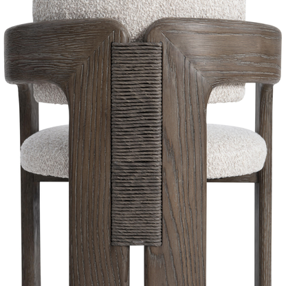 Bernhardt Casa Paros Fabric Upholstered Arm Chair with Curved Back