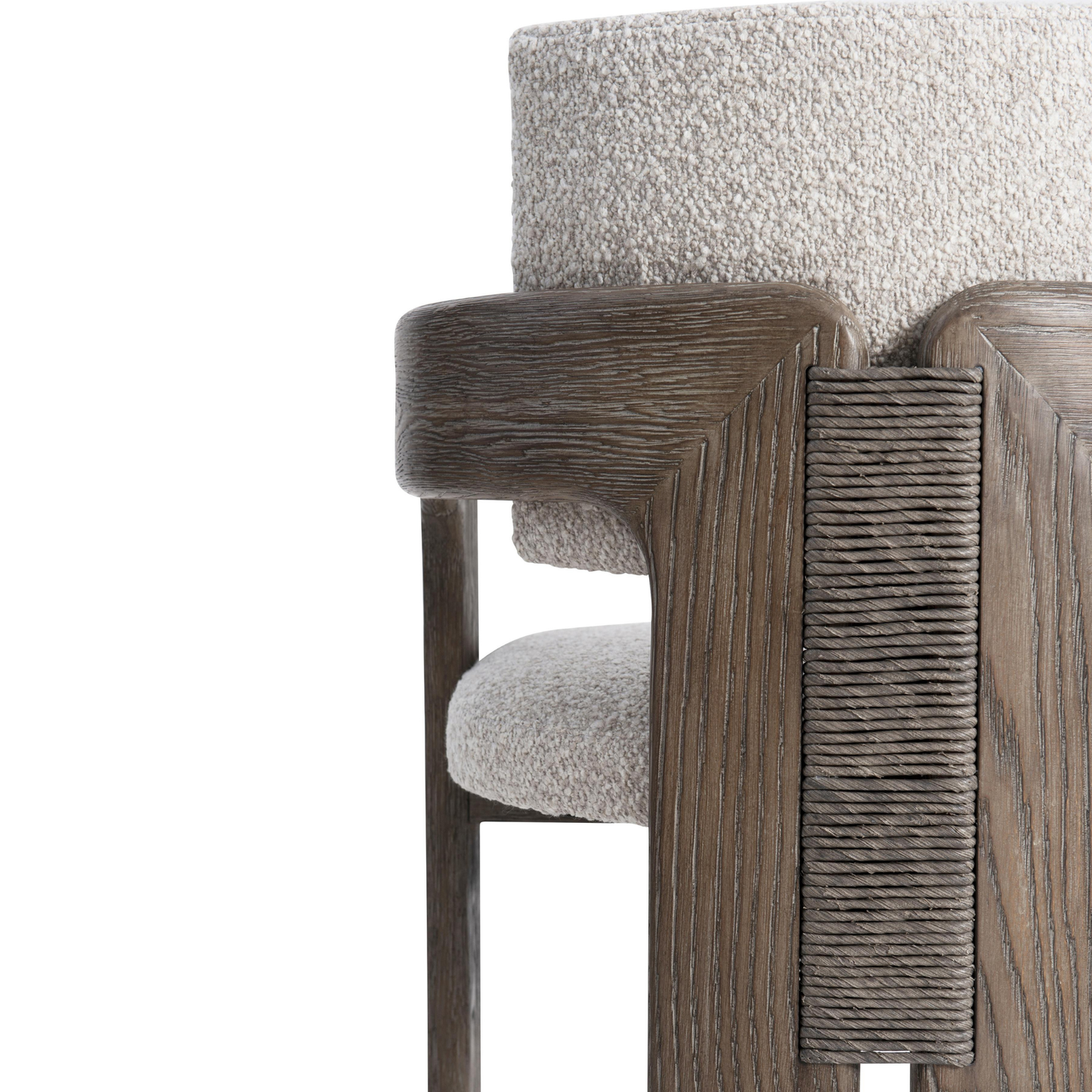 Bernhardt Casa Paros Fabric Upholstered Arm Chair with Curved Back