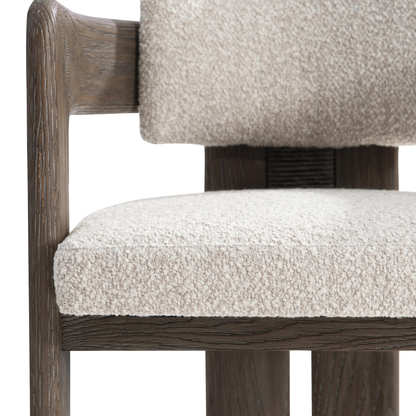 Bernhardt Casa Paros Fabric Upholstered Arm Chair with Curved Back