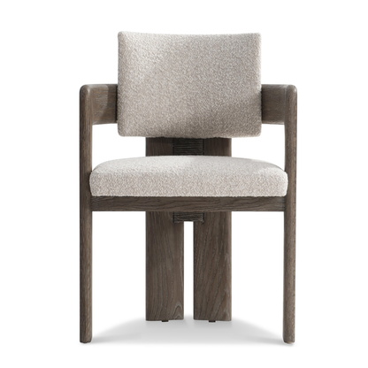 Bernhardt Casa Paros Fabric Upholstered Arm Chair with Curved Back