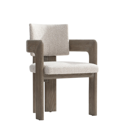 Bernhardt Casa Paros Fabric Upholstered Arm Chair with Curved Back