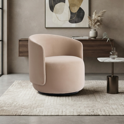 Bernhardt Crosby Upholstered Fabric Swivel Chair-Comfort Design Furniture