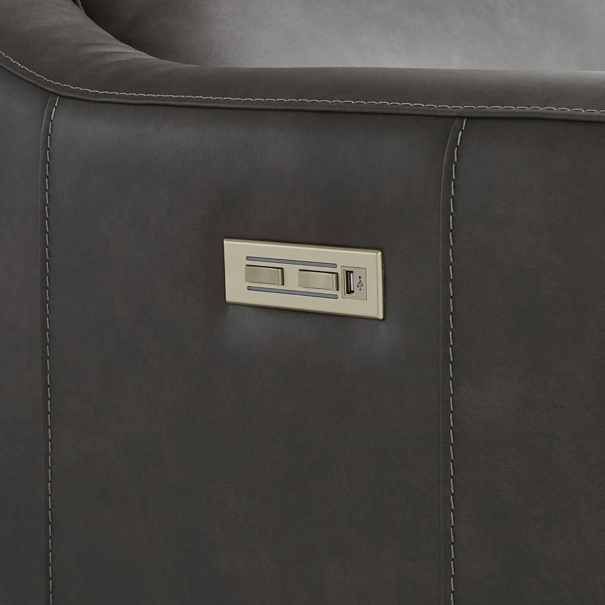 Bernhardt Germain Power Motion Chair with USB Charging-Comfort Dresign