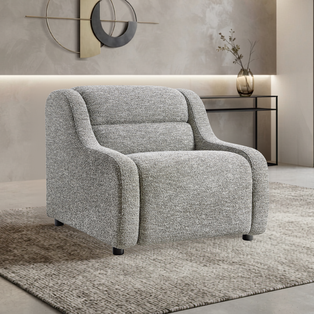 Bernhardt Gio Fabric Power Motion Recliner Chair with Power Controls-Comfort Design Furniture