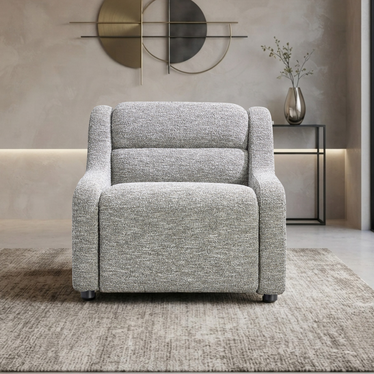 Bernhardt Gio Fabric Power Motion Recliner Chair with Power Controls-Comfort Design Furniture