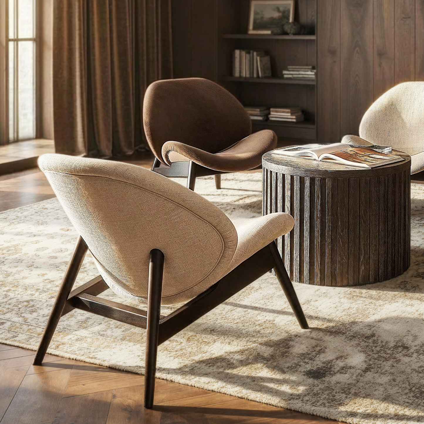 Bernhardt Jett Upholstered Fabric Accent Chair-Comfort Design