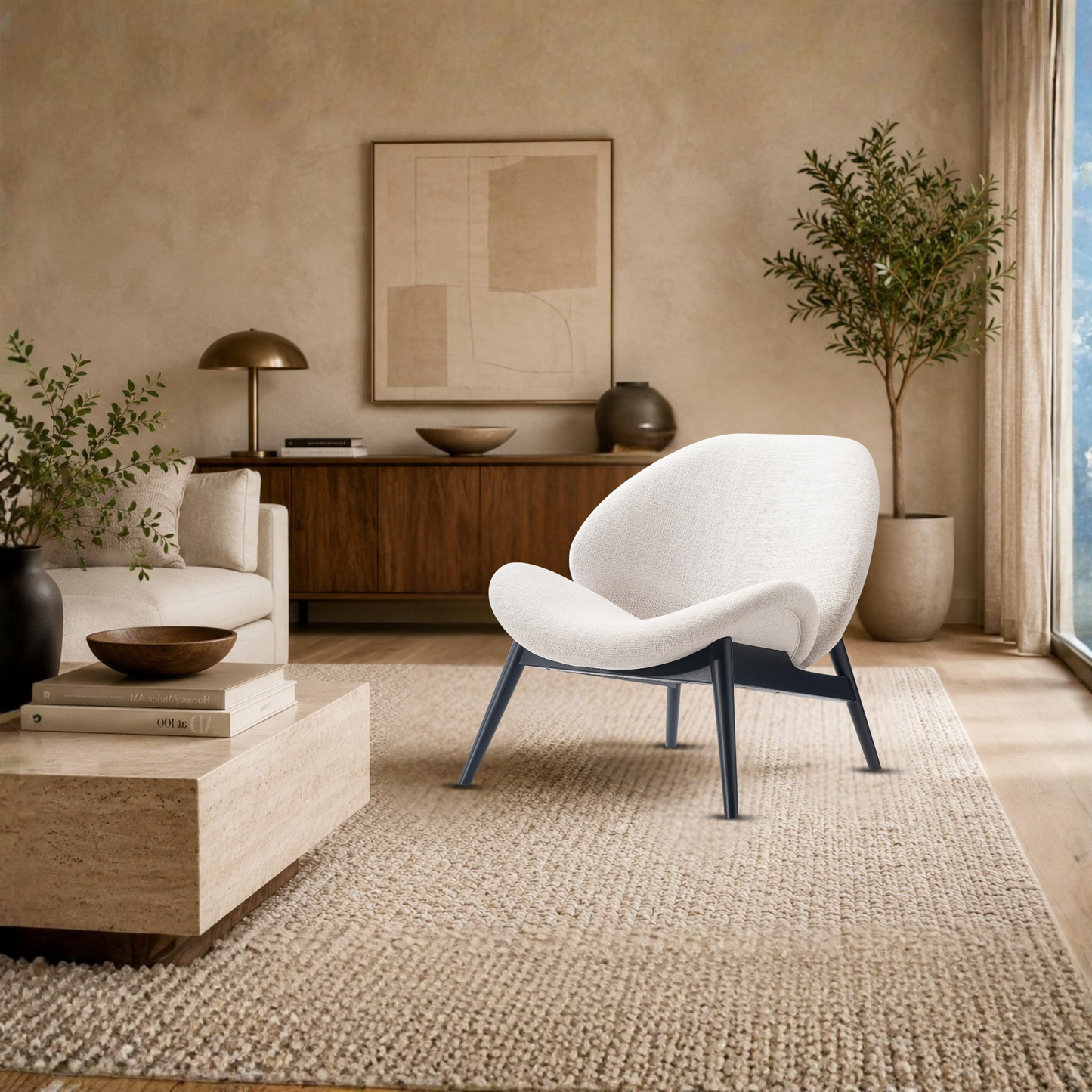 Bernhardt Jett Upholstered Fabric Accent Chair-Comfort Design