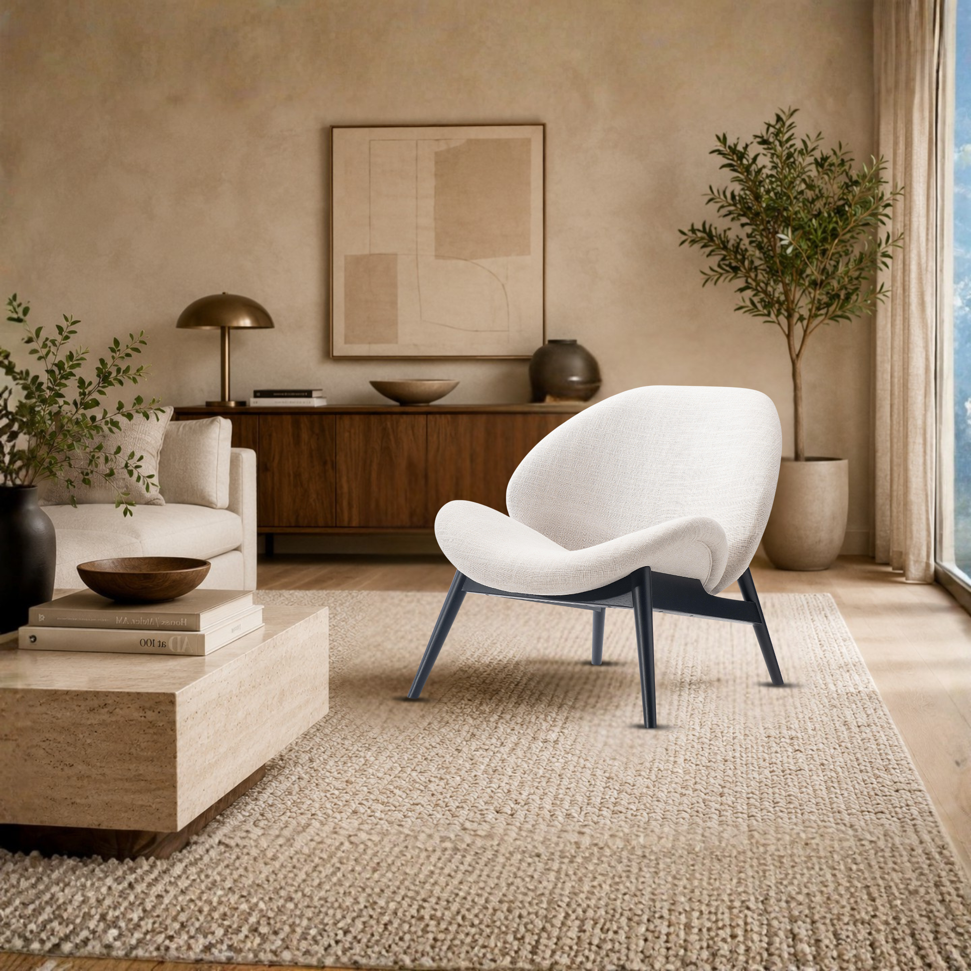 Bernhardt Jett Upholstered Fabric Accent Chair-Comfort Design