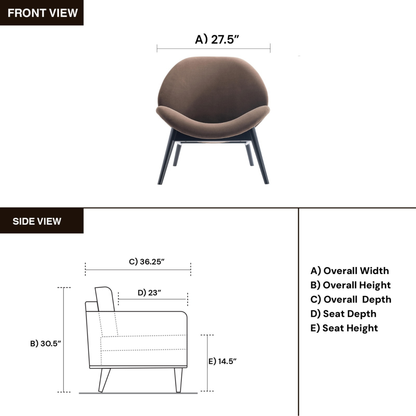 Bernhardt Jett Upholstered Fabric Accent Chair-Comfort Design