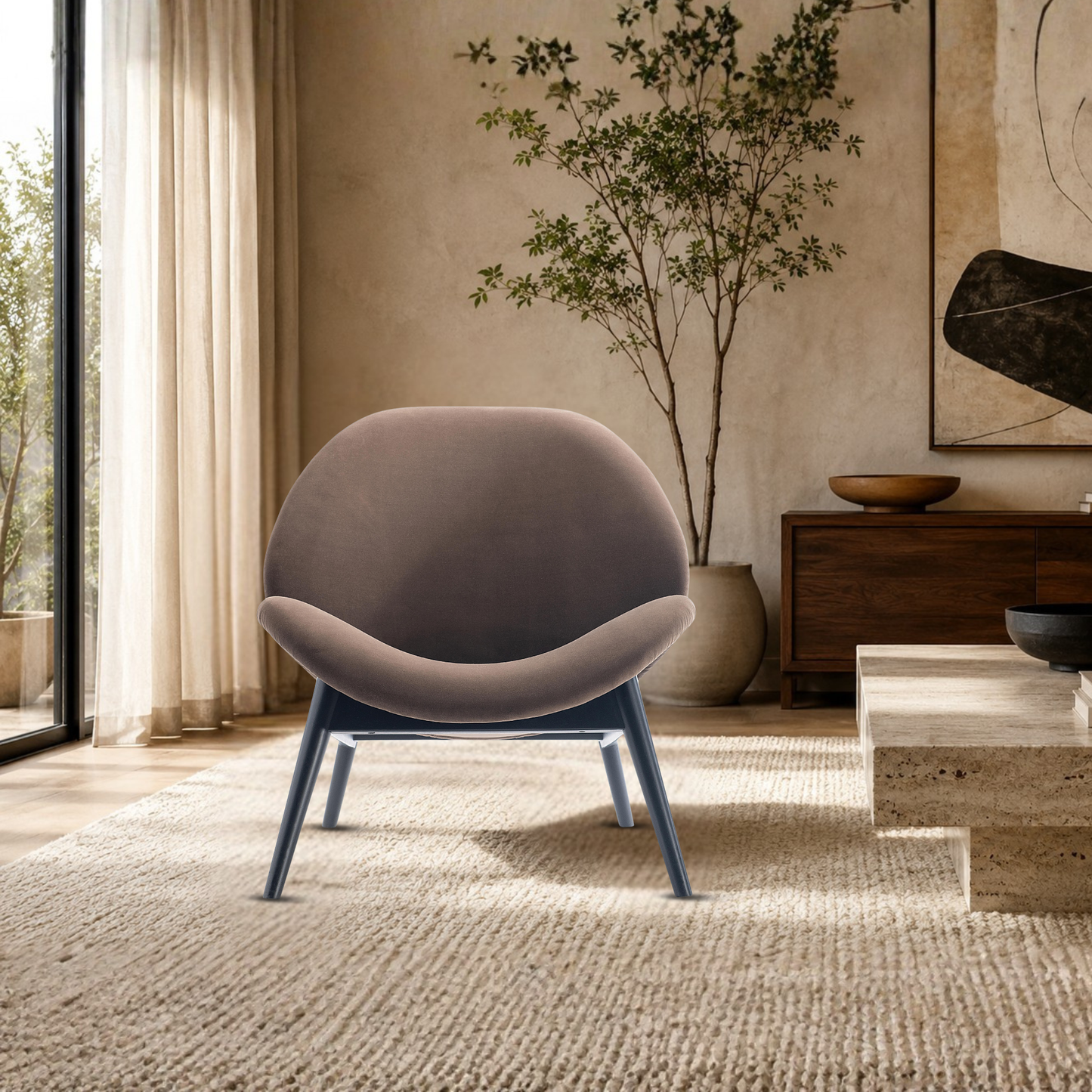 Bernhardt Jett Upholstered Fabric Accent Chair-Comfort Design