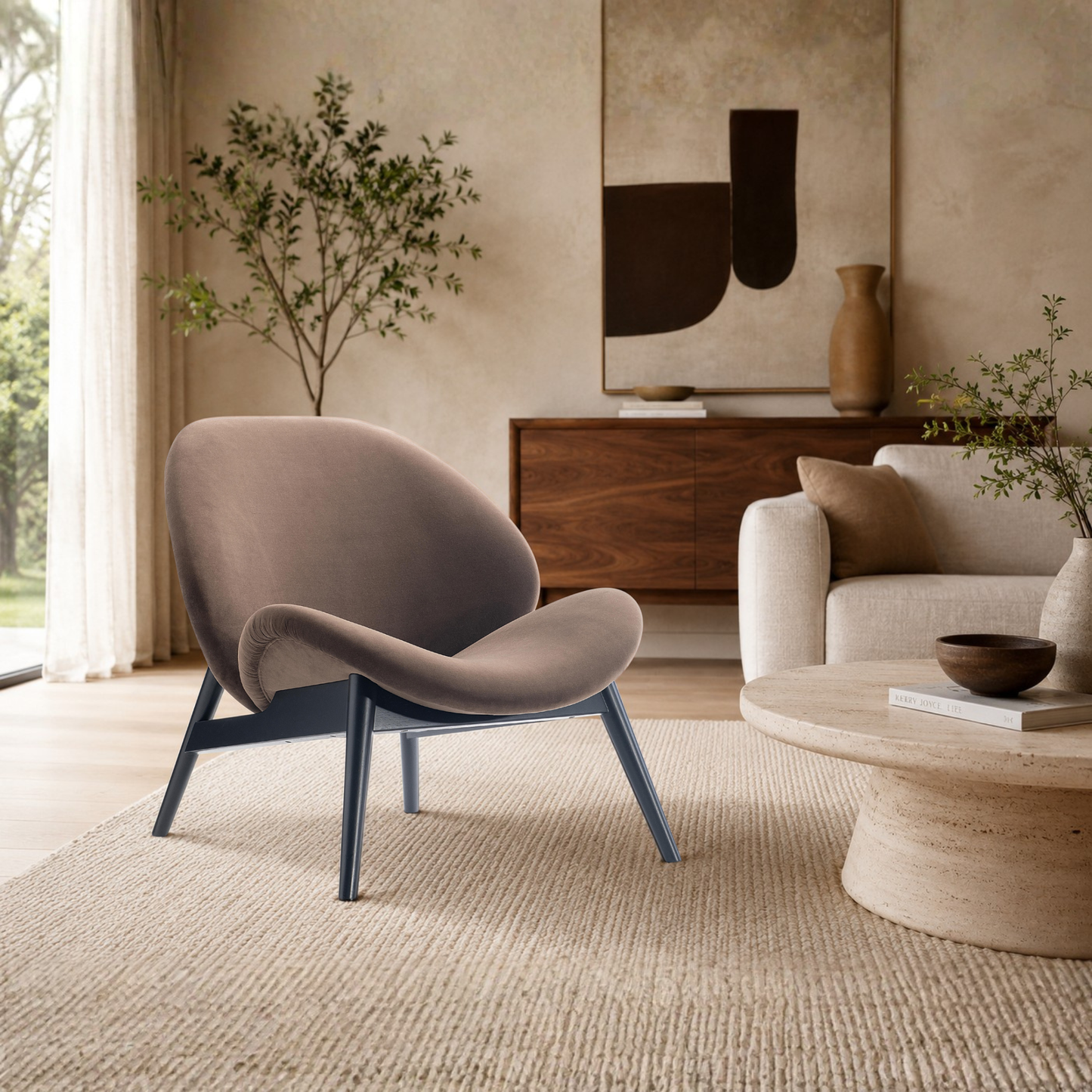 Bernhardt Jett Upholstered Fabric Accent Chair-Comfort Design