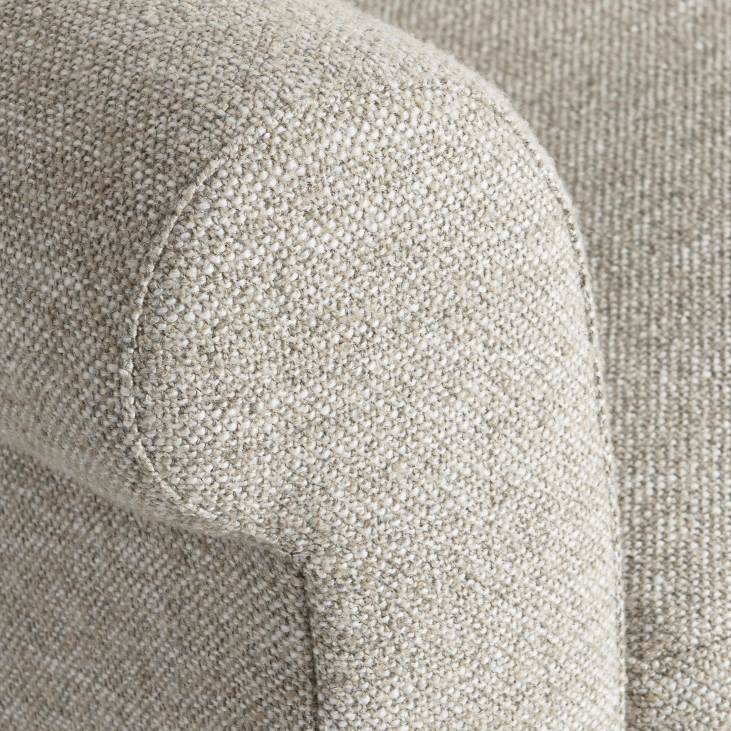 Bernhardt Keirnan Gray Fabric Sofa With Rolled Arms