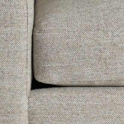 Bernhardt Keirnan Gray Fabric Sofa With Rolled Arms